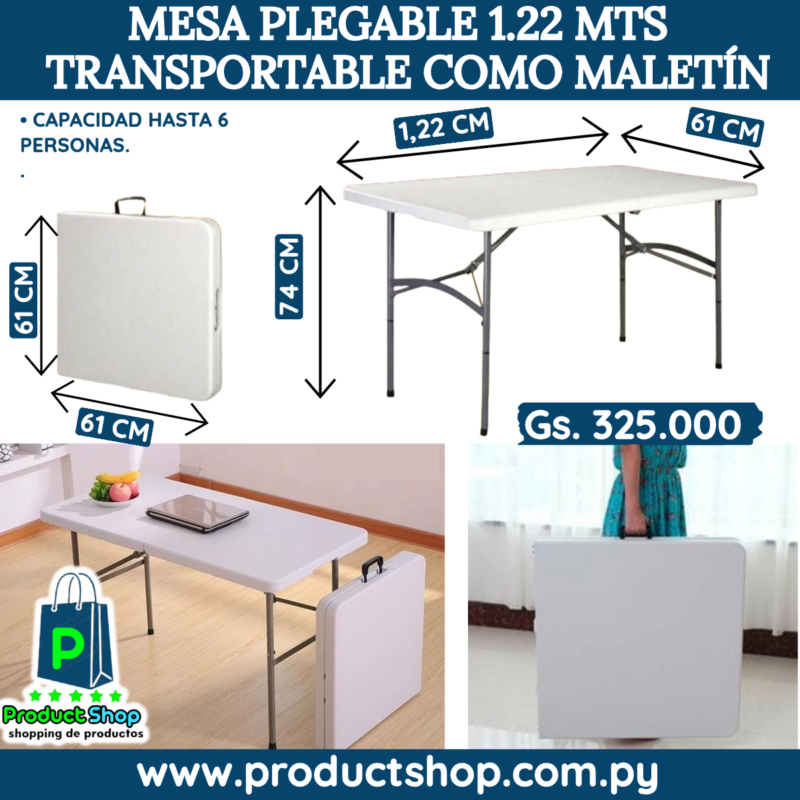 Mesa Plegable 1,22 metros