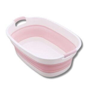 Bañera Plegable Pequeña Para Bebe. Rosa