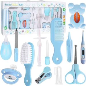 Kit de Accesorios Para Bebe 13 PCS. Celeste