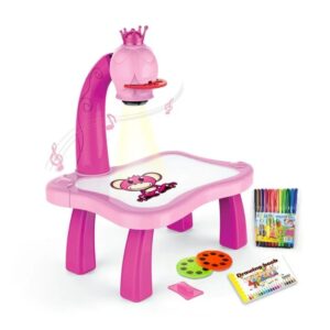 Mini Mesa con Proyector Infantil Educativo Rosa