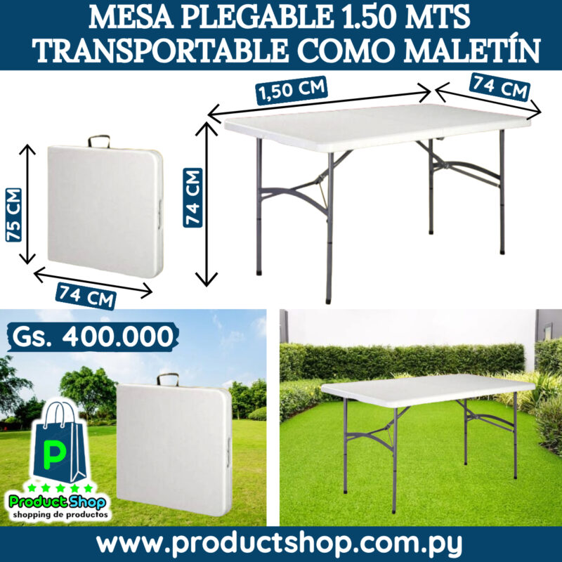 Mesa Plegable 1,50 metros