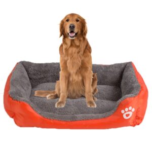 Cama Para Mascotas. Naranja Grande 80cmX60cmX13cm