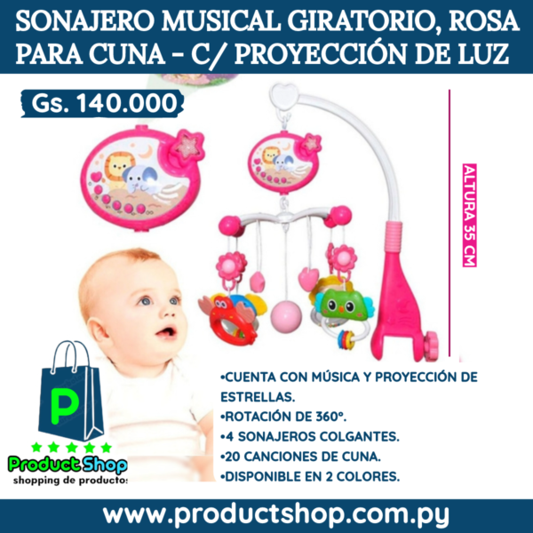 sonajero musical para cuna