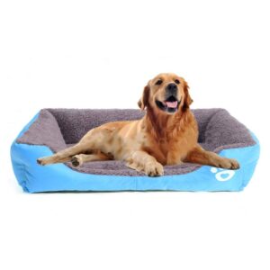 Cama Para Mascotas. Celeste Grande 80cmX60cmX13cm