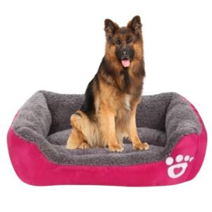 Cama Para Mascotas. Rosa Grande 80cmX60cmX13cm