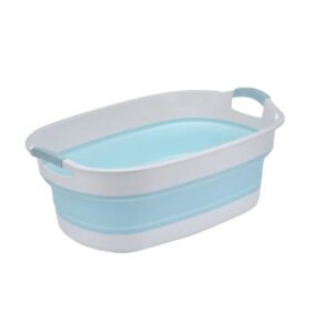 Bañera Plegable Pequeña Para Bebe. Celeste
