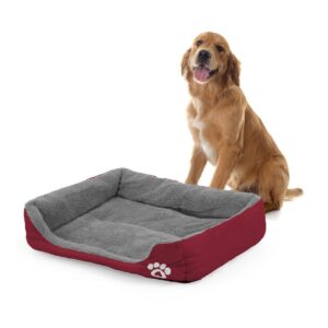 Cama Para Mascotas. Bordo Grande 80cmX60cmX13cm