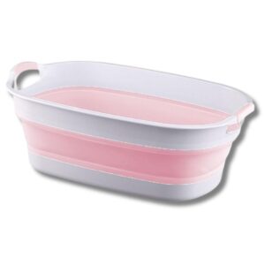 Bañera Plegable Grande Para Bebe Rosa 74x50x24 cm