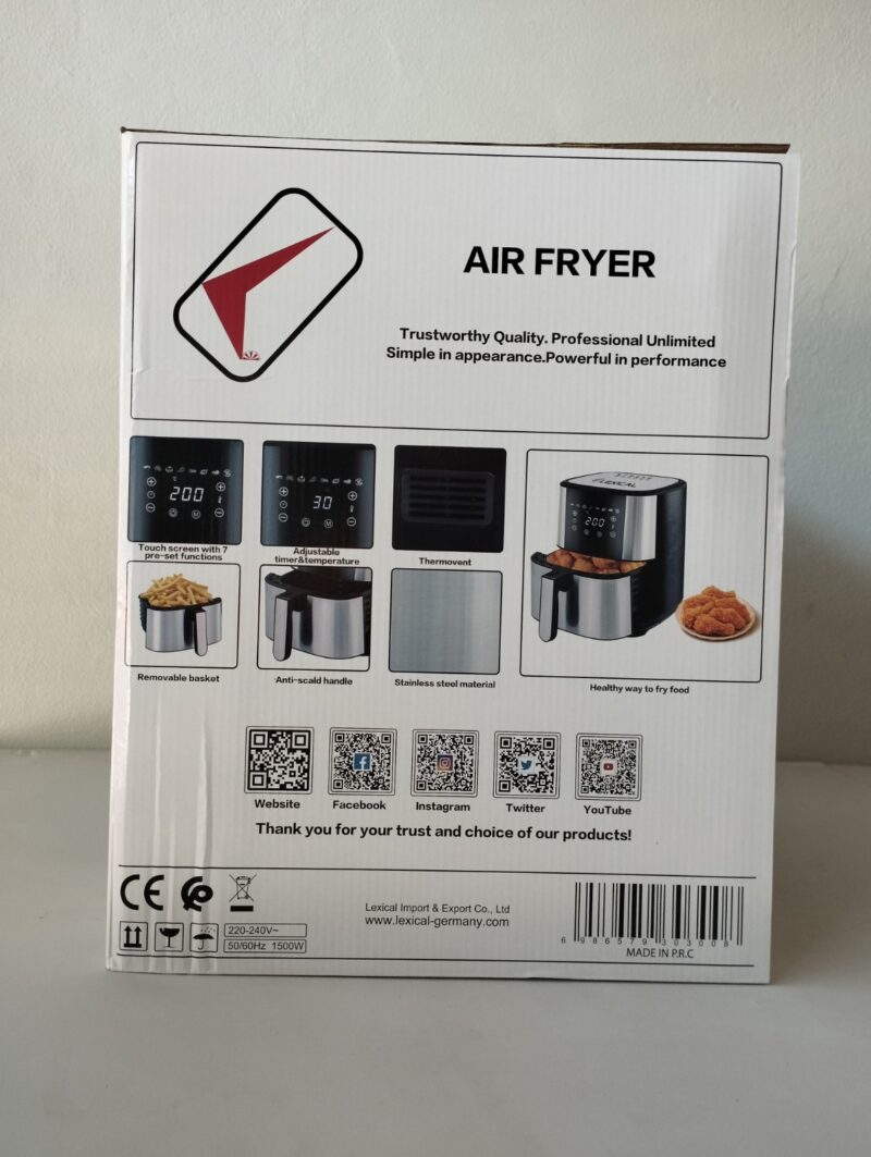 Air Fryer ( freidora de aire) 5.5 litros - Imagen 9