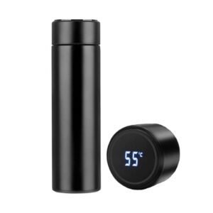 Termo inteligente con indicador de temperatura 500ml - Negro