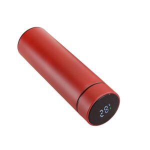 Termo inteligente con indicador de temperatura 500ml - Rojo