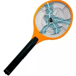 Raqueta mata mosquitos con linterna , recargable - Naranja