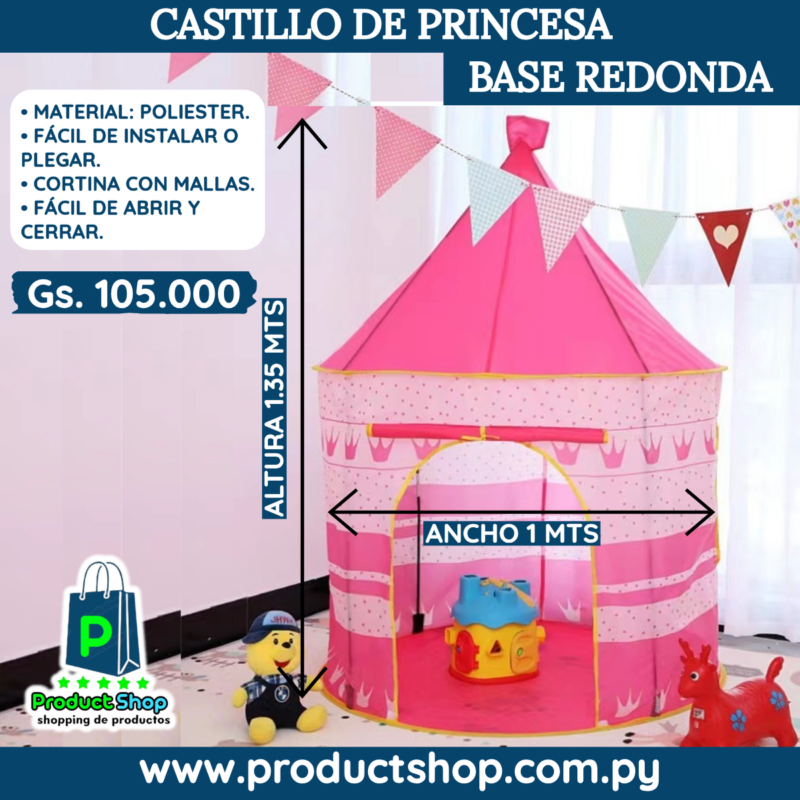 Castillo para Princesa Base Redonda