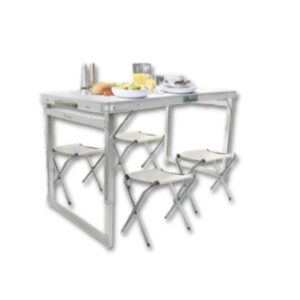 Juego de Mesa Plegable con 4 Butacas