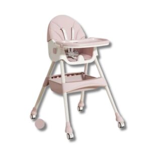 Silla Comedor Infantil Plegable - Rosa