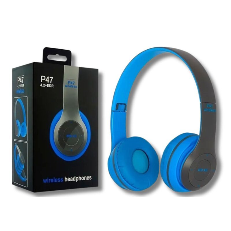 Auricular Acolchado Inalámbrico a Bluetooth - Azul