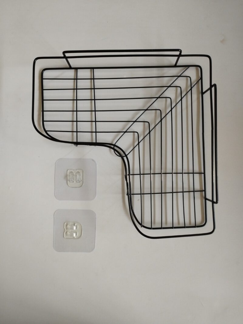 Esquinero Organizador de Cocina o Baño - Negro - Imagen 5