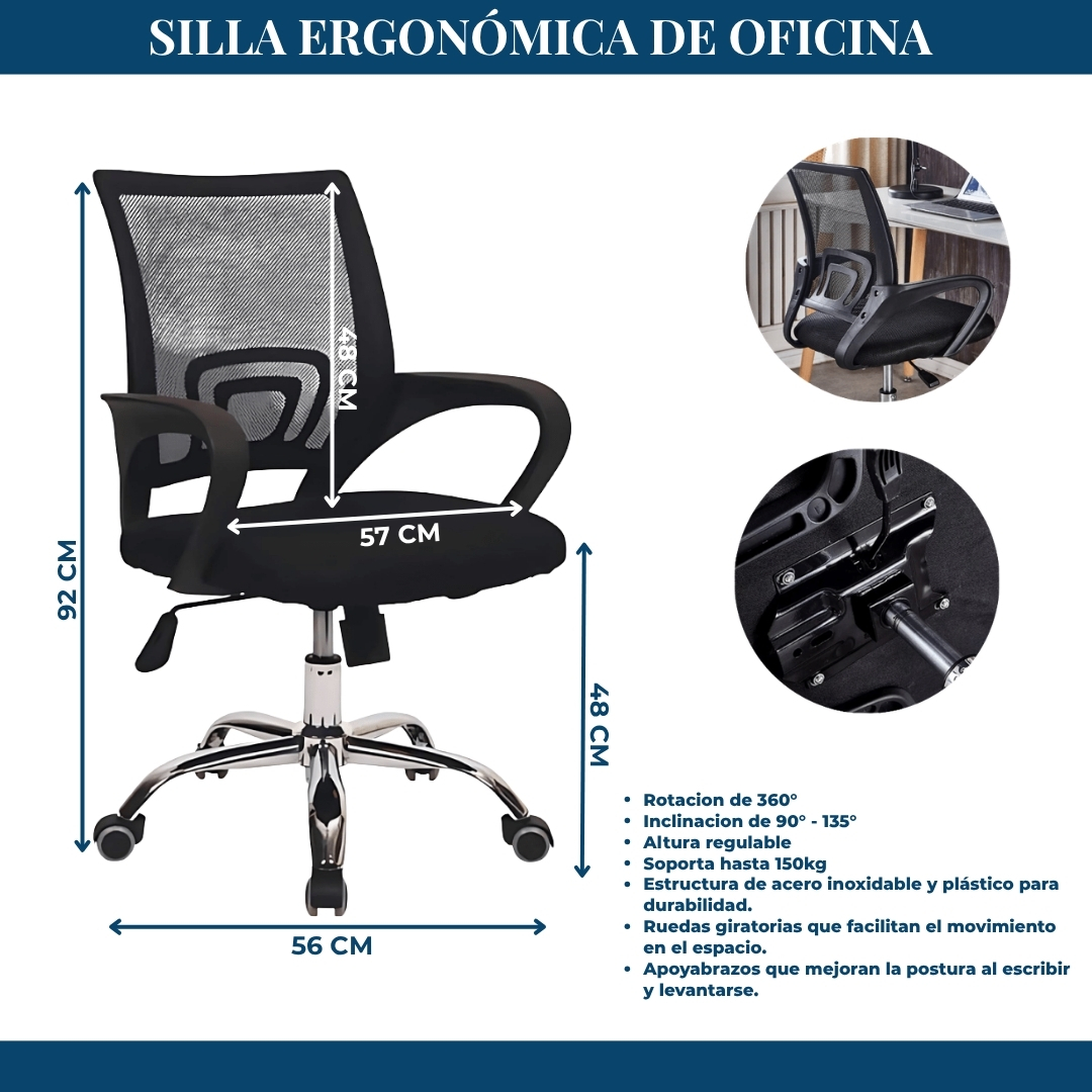 Silla Ergonómica de oficina - Imagen 2