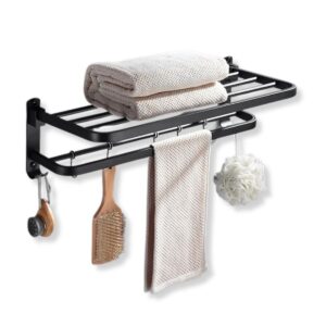 Estante Plegable P/ Baño. Gris Oscuro