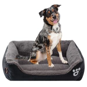 Cama Para Mascotas. Negro Grande 80cmX60cmX13cm