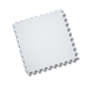 Bloques 30 cm x 30 cm  para Alfombras De Goma Eva. Blanco