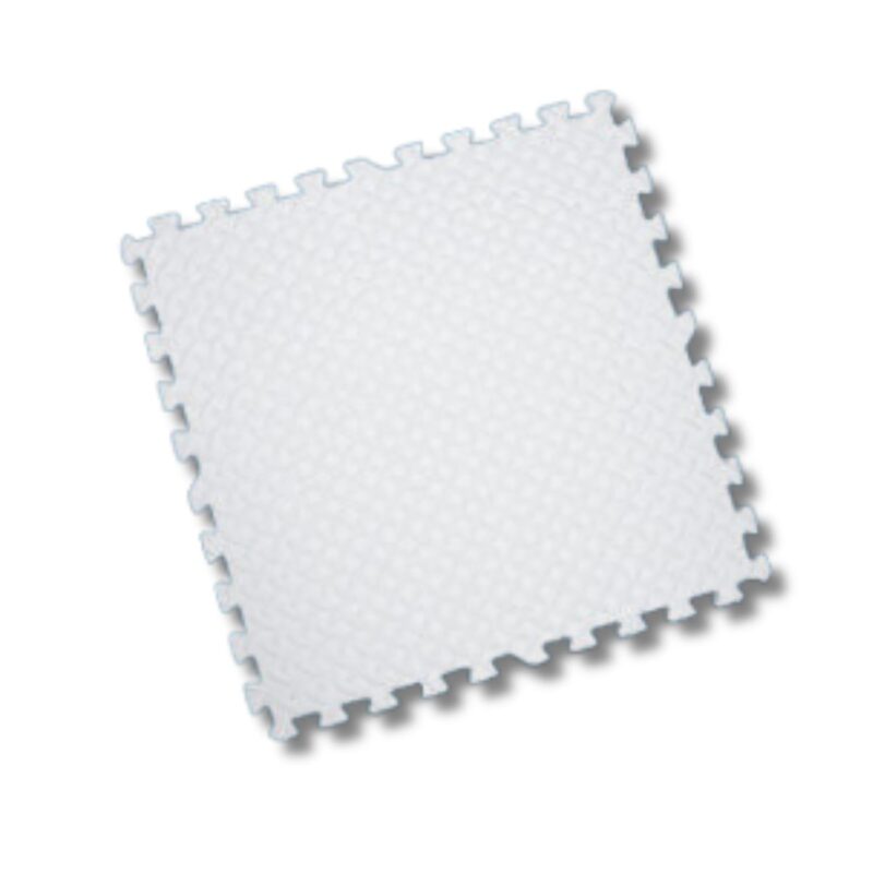 Bloques 30 cm x 30 cm  para Alfombras De Goma Eva. Blanco