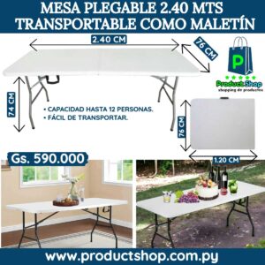 Mesa Plegable 2,40 metros