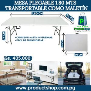 Mesa 1,80 plegable