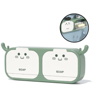 Jabonera de Pared con Doble Tapa