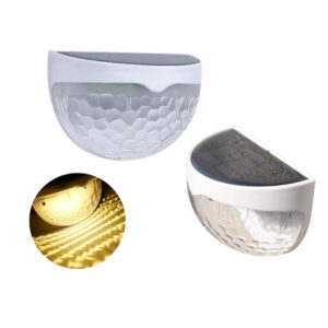 Lampara Solar Semicircular. Luz Cálida