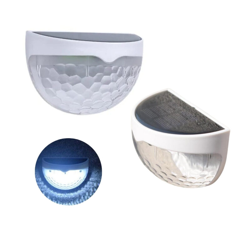 Lampara Solar Semicircular. Luz Blanca