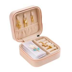 Mini Caja para Joyas, portátil. Color Beige